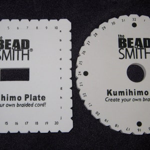 Kumihimo 6 inch foam Disk x 1, Round or Square