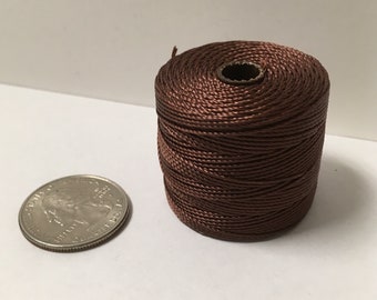 S-Lon Brown Bead Cord TEX210 Brown