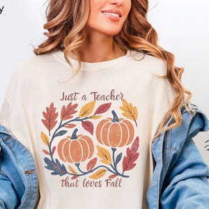 Camiseta de otoño para maestros, camiseta personalizada de regalo para maestros, camiseta del equipo de maestros, camisetas para maestros, camisetas para maestros, regalo personalizado para maestros, camiseta de otoño para maestros