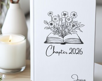 2026 Ziel Journal Hardcover, Planer Notizbuch, Personalisiertes Namen Notizbuch, Motivation Neues Jahr Journal, Benutzerdefiniertes Fitness Journal