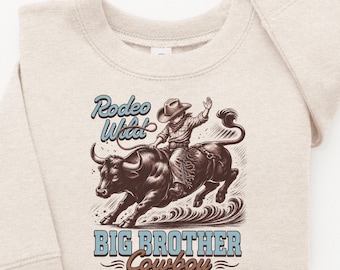 Big Brother Western Reveal Shirt, Big Bro Cowboy Pregnancy Announcement, Promoted to Big Brother Tee, Big Brother Gift. Sibling Reveal