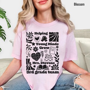 Comfort Colors Custom 3rd Grade Teacher Shirt, Personalized 3rd grade Teacher T-shirt Team name shirts Custom Third Grade Team shirt