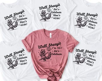 Camisetas divertidas para grupos de cumpleaños número 40, camisetas para grupos de cumpleaños número 50, camisetas a juego para fiestas de cumpleaños, regalo de cumpleaños número 40, regalo de cumpleaños número 40 para hija