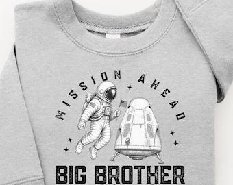 Big Brother Shirt, Big Brother Reveal TShirt, Astronaut Big Brother Shirt, Space Big Brother Tee, Pregnancy Reveal, Sibling Announcement