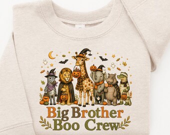 Big Brother Halloween Shirt, Big Brother Boo Crew, Safari Halloween Shirt, Halloween Pregnancy Announcement, Promoted to Big Brother Reveal
