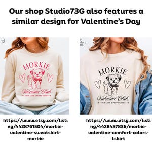 Morkie Christmas Sweatshirt, Morkie Mom Shirt, Christmas Dog Mom Tshirt, Womens holiday shirt, Cute Holiday Dog, Christmas Dog Lover Gift image 2