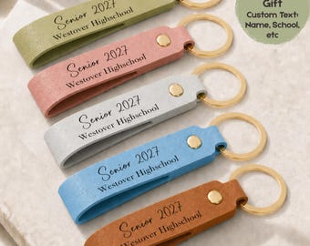 Senior 2027 Keychain, Personalized Senior Gift for First Day,  Graduation Keepsake, Senior Year Friend Gift,  Bulk Party Gift Class of 2027
