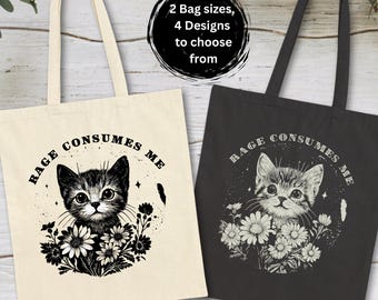 Dark Humor Tote Gift, Just a Little Ray of Black Tote, Funny Friend Gift, Sarcastic Gift, Emo Humor Gift, Funny White Elephant gift