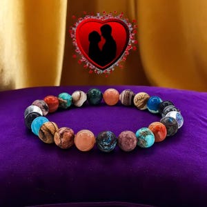 Bransoletka Galaxy Planet – Naturalny kamień, unisex, biżuteria z motywem Układu Słonecznego i szczegółami z kamieni gwiezdnych