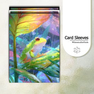 Capas MTG, capas TCG, capa para cartas TCG, capas para cartas Cute Frog, capas de arte detalhadas e de alta qualidade, capas para cartas de jogo, presente para jogadores