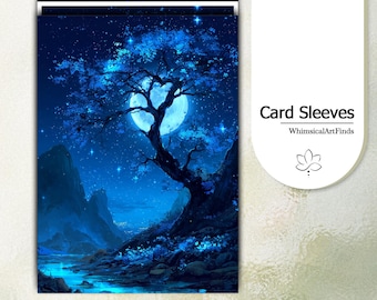 MTG Sleeves,TCG sleeves,tcg card sleeve,Starlit Night with the Enchanted Tree Card Sleeves,Top Quality Art Sleeves,Game Card Sleeves