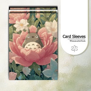 MTG Sleeves,Ghibli TCG sleeves,tcg card sleeves,Cute Totoro Card Sleeves,Top Quality and Detailed Art Sleeves,Game Card Sleeves