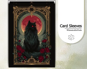 reflective card sleeves 65 Ct Crown Zenith ETB Lucario Tarot size Dragon Shield - Blood Red