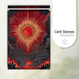 MTG-hoezen, TCG-hoezen, tcg-kaarthoezen, The Crimson Sun's Divine Radiance-kaarthoezen, Topkwaliteit en gedetailleerde kunsthoezen, Game Card-hoes