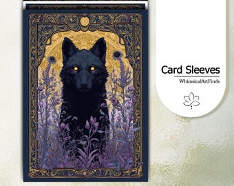 MTG Sleeves,TCG sleeves,tcg card sleeve,Wolf Card Sleeves,Top Quality and Detailed Art Sleeves,Game Card Sleeves,Gift for gamer