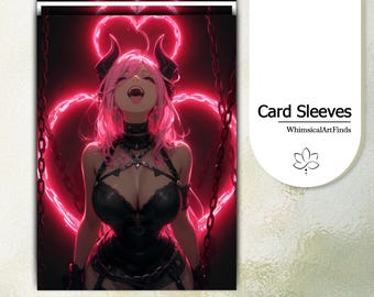 MTG Sleeves,TCG sleeves,tcg card sleeve,Imprisoned Demon Waifu Card Sleeves,Top Quality and Detailed Art Sleeves,Game Card Sleeve