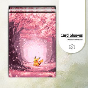 MTG Sleeves,TCG sleeves,tcg card sleeve,Pixel Pikachu Card Sleeves,Top Quality Art Sleeves,Game Card Sleeves,Gift for gamer