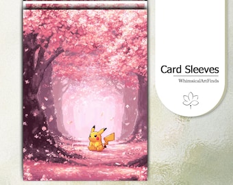 MTG Sleeves,TCG sleeves,tcg card sleeve,Pixel Pikachu Card Sleeves,Top Quality Art Sleeves,Game Card Sleeves,Gift for gamer