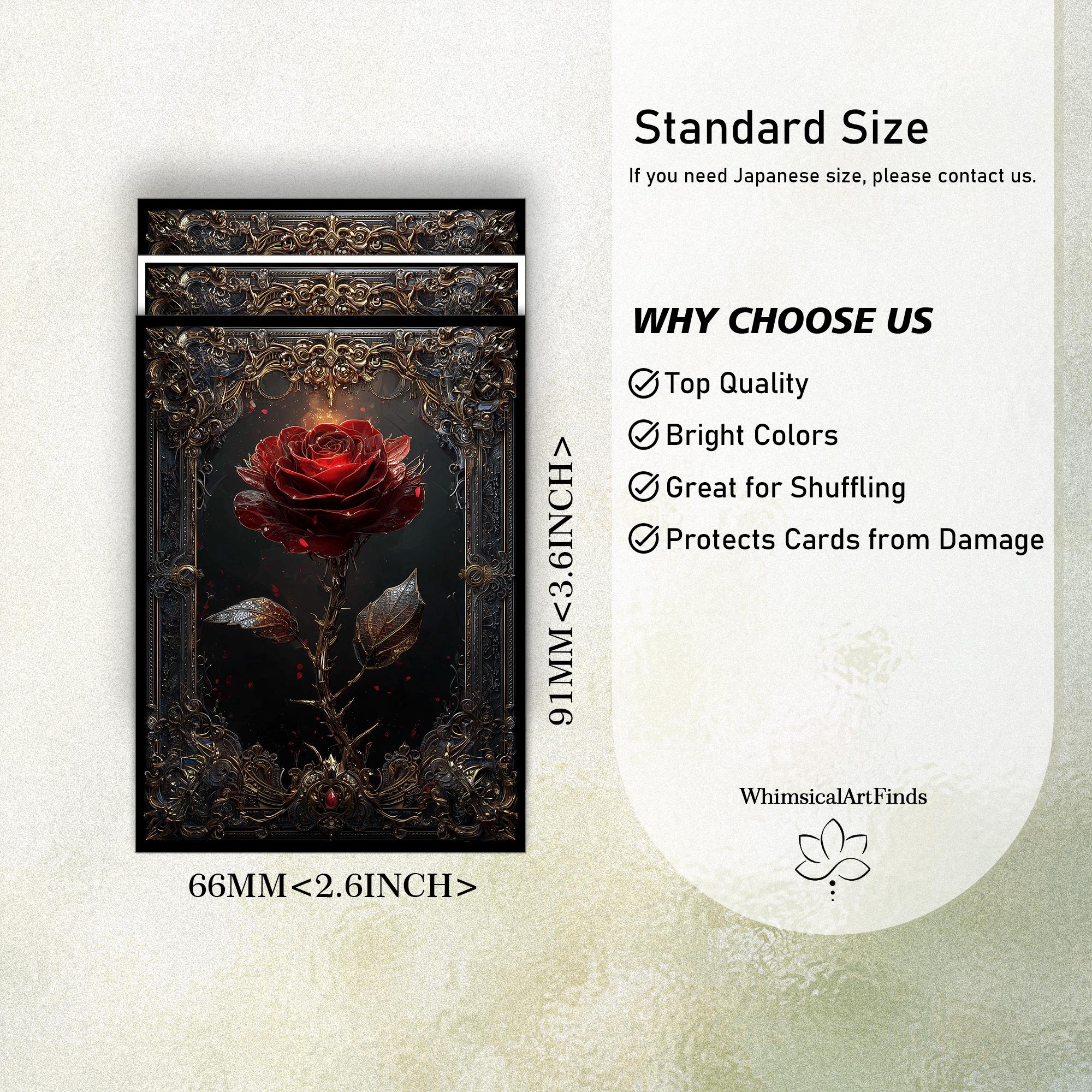MTG Sleeves,tcg Sleeves,tcg Card Sleeve,gothic Rose Card Sleeves,top  Quality and Detailed Art Sleeves,game Card Sleeves,gift for Gamer - Etsy