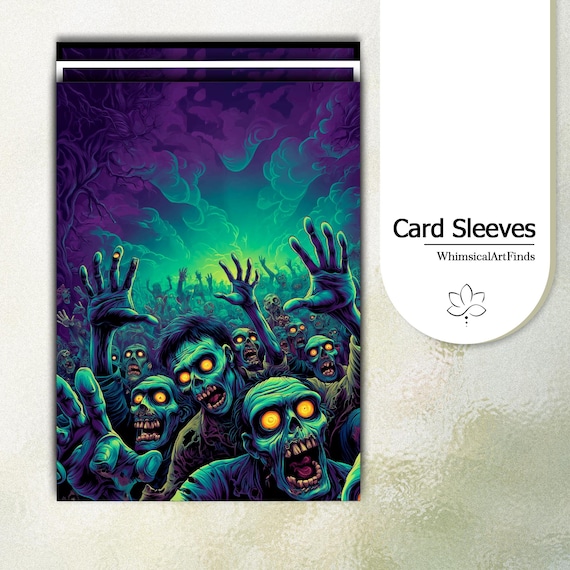 card sleeves zombie Amazon.com: Realm Guard 100ct Textured Matte TCG/MTG Card Art Sleeves ( Zombie Swamp) : Toys & Games