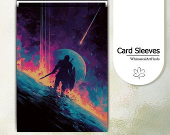 custom card sleeves uk - Brushed - White Borders Custom Card Sleeves