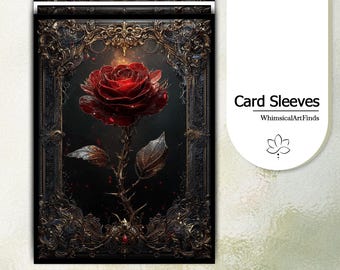 Koszulki MTG, koszulki TCG, koszulki TCG, koszulki Gothic Rose, koszulki z grafiką najwyższej jakości i szczegółową, koszulki na karty do gier, prezent dla gracza