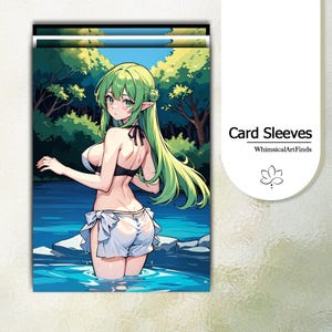 MTG Sleeves,TCG sleeves,tcg card sleeve,Elf Beauty Waifu Card Sleeves,Top QualityArt Sleeves,Game Card Sleeves,Gift for gamer