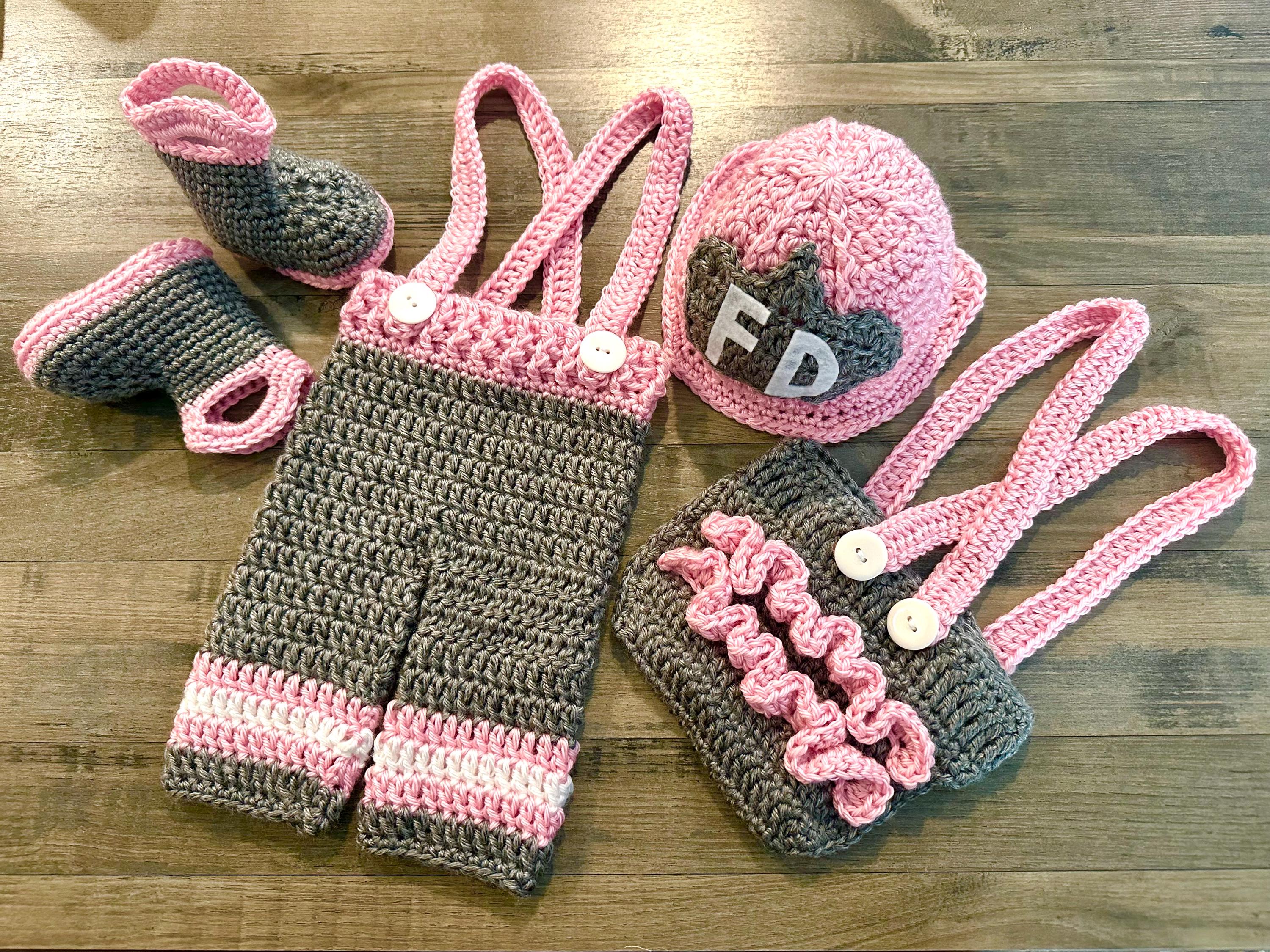 Baby Shower Crochet Baby Firefighter Outfit Hot Crochet Baby