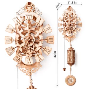 Pendulum clock: DIY Gift Laser Cut 3D Wooden Puzzle