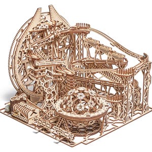 Galaxy Marble Run: DIY Gift Laser Cut 3D Wooden Puzzle