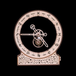 Kinetic clock zodiac: DIY Gift Laser Cut 3D Wooden Puzzle