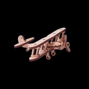 Mini Plane: DIY Gift Laser Cut 3D Wooden Puzzle