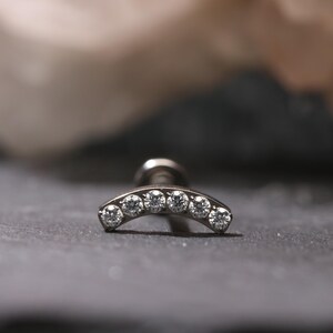 16/18G Lip bell cartilage piercing lip stud earrings Lip stud earrings earlobe earrings earrings women's gifts 5/6/7/8/10mm