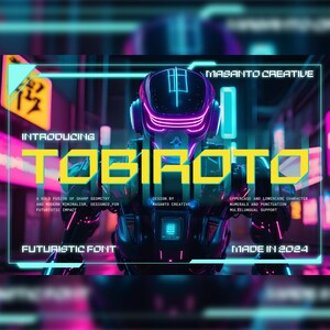 Y2K Futuristic Font | Cyberpunk Display Font | Sci-Fi Tech Typeface | Gaming Logo Font | Modern Tech Font | OTF TTF WOFF