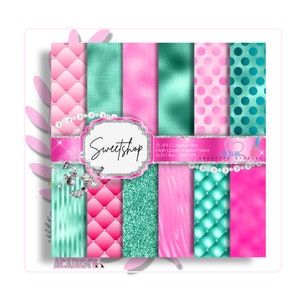 Pastel Paper, Pastel Digital Paper, Pastel Digital Planner Paper, Pattern Paper, Journal Paper, Glam Paper, Planner Paper, Scrapbook Paper