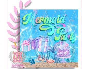 Little Mermaid Flyer, Premade Flyer, Little Mermaid, Lil Mermaid Flyer, Mermaid Social Media Flyer, Mermaid Instagram Flyer, Instagram Flyer