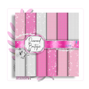 Diamond Paper, Diamond Digital Paper, Diamond Digital Planner Paper, Glam Paper, Planner Paper, Scrapbook Paper, Diamond Clipart
