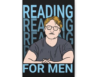 Canvas Print -  Smosh Inspired Design - Reading For Men - Wall Art Decor, Funny Dorm Room Poster, Decoration, Humorous Literary Artwork