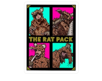The Rat Pack - Smosh inspired sticker Kiss-Cut Vinyl Decal | Rat costume collage