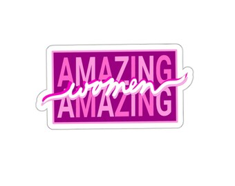 Amazing Amazing Women Sticker – Smosh Feminist Die-Cut Vinyl Decal for Laptop, Water Bottle, Notebook – Empowerment Sticker