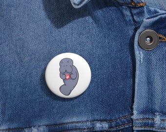Cute Mana-Tea Pin Button, Custom Buttons for Backpacks/Clothes, Fun Kawaii Design, Personalized Badge for Jacket/Purse, Unique Gift Idea