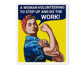 Smosh Angela the Riveter Magnet - Feminist Decor & Motivational Gift for Women