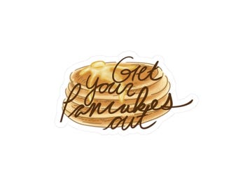 Smosh Inspired Pancake Sticker - 'Get Your Pancakes Out' Vinyl Decal