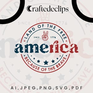 Amerika Land der Freien wegen der mutigen SVG, 4. Juli SVG, 4