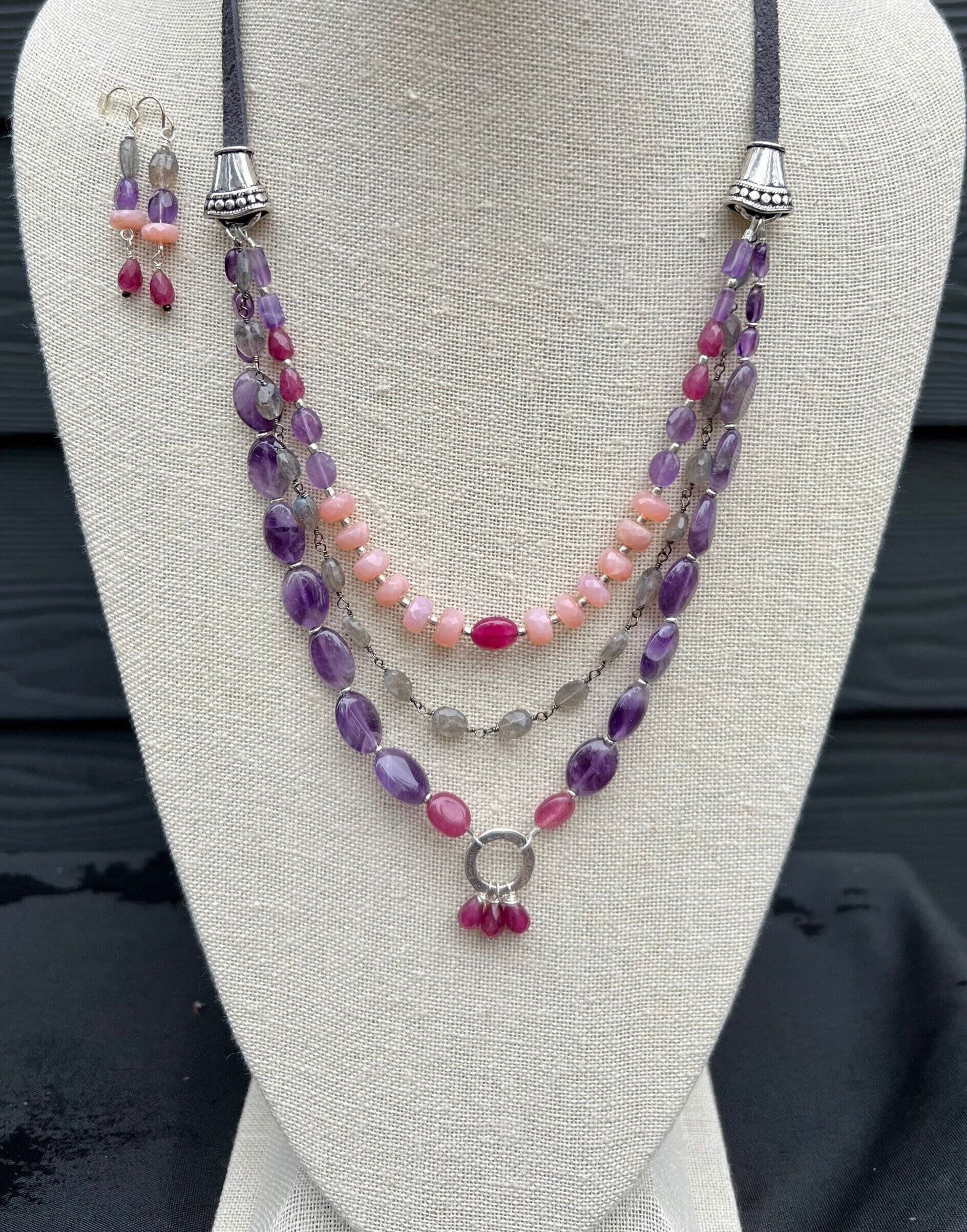 Sundance Catalog Inspired Multigem Necklace Etsy