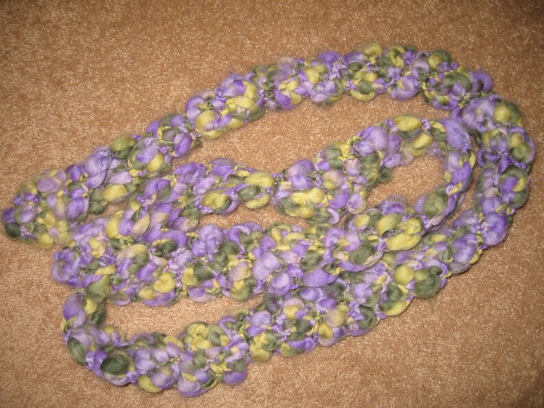 Fabulously fashionable purple skinny scarf image 4