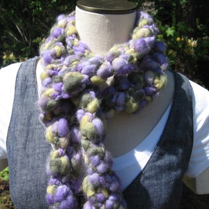 Fabulously fashionable purple skinny scarf image 2