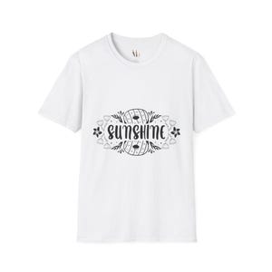 Sunshine Unisex Softstyle T-Shirt, Positive Vibes Tee, Everyday Casual Wear, Gift for Sun Lovers, Summer Apparel