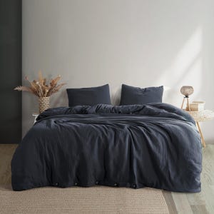 anthracite blue duvet cover