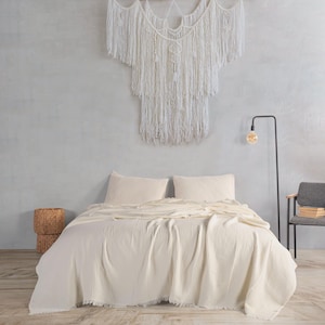 champagne bed throw
